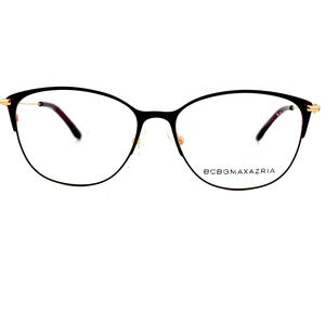 BCBG Purple Gold Cat Eye Frame Eyeglasses Italy Freya Eggplant 52 16 130‎ H13693